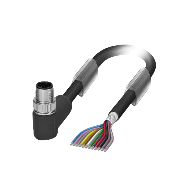 VERBINDUNGSKABEL M12 12-POL 1,5M STECKER GEWINKELT